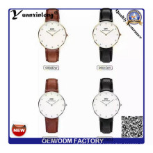 Yxl-652 Geuine Couro Band Confortável com pulso IP Plating bonito Moda Dial Vogue Mulheres Watch